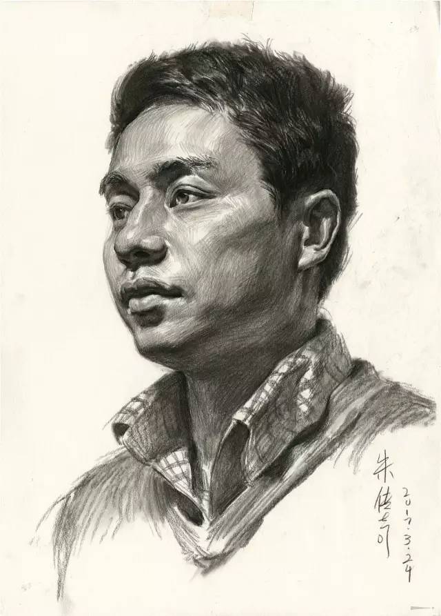 重慶十大畫室素描教學｜美術(shù)生如何處理格子襯衫的褶皺？
