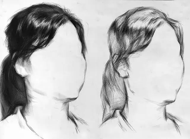 素描頭像的發(fā)絲教學(xué)！跟著重慶美術(shù)集訓(xùn)畫室老師看看吧，圖四