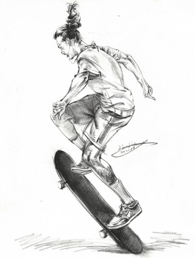 重慶美術(shù)培訓(xùn)班老師分享，畫不同動(dòng)態(tài)速寫的技巧方法，圖一