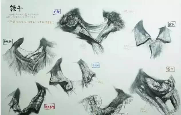重慶美術培訓畫室教你衣領怎么畫？不同材質衣領刻畫方法都有！