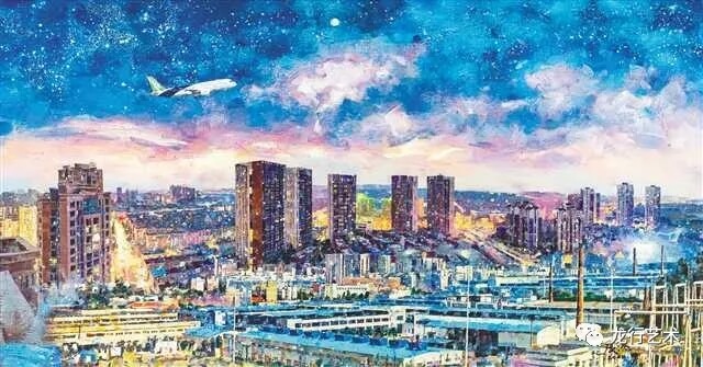 《西彭鋁都》油畫(huà) 張杰（著名油畫(huà)家）