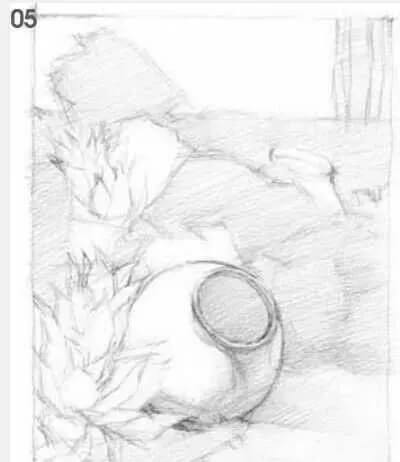 素描場景實(shí)操教程！花園一角怎么畫？重慶畫室學(xué)子看過來！圖六
